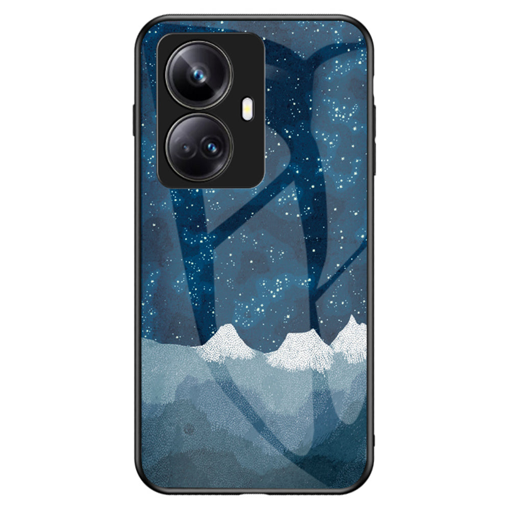 For Realme 10 Pro 5G Starry Sky Pattern Printing Scratch-resistant Phone Case Tempered Glass Hard PC Soft TPU Phone Cover For Realme 10 Pro 5G Starry Sky Pattern Printing Scratch-resistant Phone Case Tempered Glass Hard PC Soft TPU Phone Cover